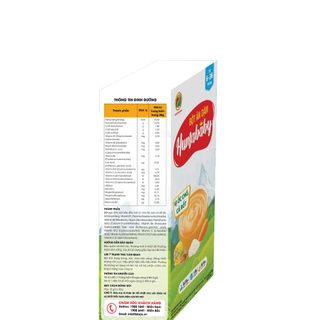 Bột ăn dặm HUMABABY vị Óc Chó - Cà Rốt (Hộp 10 gói x 25g)