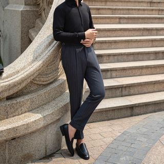 Quần âu nam cạp cao sidetab cao cấp