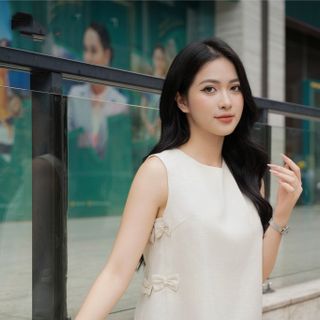 SET BỘ ÁO SUÔNG ĐÍNH NƠ KÈM QUẦN LỠ -HUYỀN XMĐT