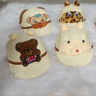 Mũ beret trẻ em đủ mẫu có heo NB