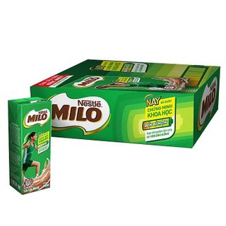 Thức uống lúa mạch Milo hộp giấy có đường 180 ml Thùng 48 hộp giá sỉ