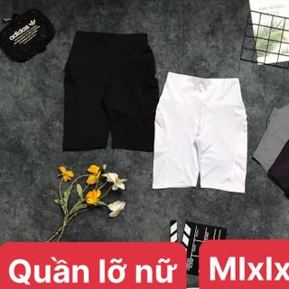 Quần lỡ nữ mlxl2x3x - 22222 có tách ri, quần thể thao nữ