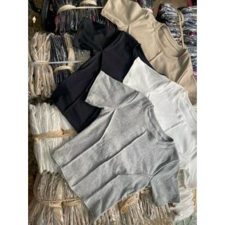 Croptop kiểu ôm body chiết eo chất thun gân co giãn freesize dưới 58kg giá sỉ - giá bán buôn