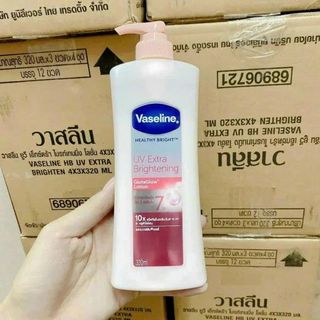 Sữa dưỡng thể trắng da Vaseline Healthy Bright UV Extra Brightening Gluta Glow Lotion Thái lan380ml