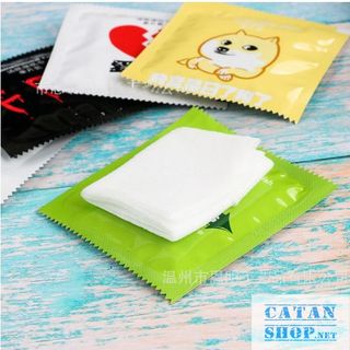KHĂN GIẤY ƯỚT MINI GIẢ BCS, KHĂN ƯỚT GÓI VUÔNG TI - KHĂN ƯỚT BCS GIÁ SỈ 420 ₫