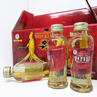 Nước hồng sâm nguyên củ Won Ki Sam Hàn Quốc 10 chai x 120ml giá sỉ