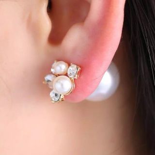 Bông Tai Kiểu Đinh Tán Đính Ngọc trai Nhân Tạo Thời Trang Cho Nữ