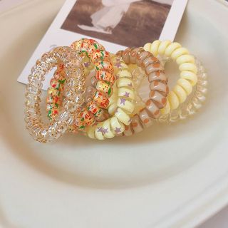 Set 6 Dây Buộc Tóc Hình Điện Thoại Màu Kẹo Đơn Giản Cá Tính đồ buộc tóc nơ