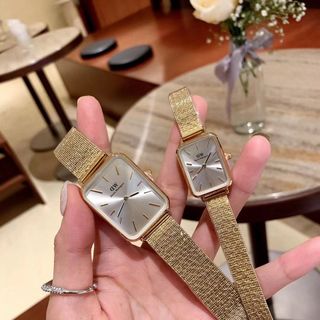 ĐỒNG HỒ NAM THỜI TRANG D.W DÂY LƯỚI MẶT CHỮ NHẬT 4