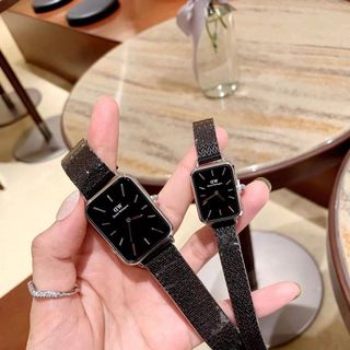 ĐỒNG HỒ NAM THỜI TRANG D.W DÂY LƯỚI MẶT CHỮ NHẬT 4