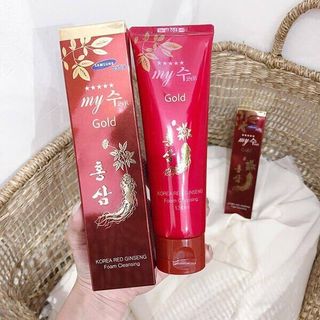 Sữa rửa mặt hàn Quốc My GOLD làm sáng da sâm đỏ Red Ginseng hồng sâm đỏ 130ml giá sỉ