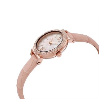 ĐỒNG HỒ NỮ CAO CẤP M KORS DÂY DA HỒNG MẶT NHỎ SIÊU XINH 2