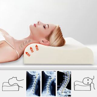 Gối cao su non KAW chính hãng thoáng khí, 2 lớp vỏ gối, kích thước 30x50cm