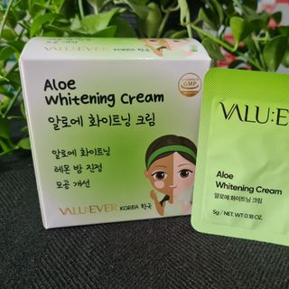 ALOE WHITENING CREAM 5G - KEM DƯỠNG TRẮNG LÔ HỘI DẠNG GÓI 5G