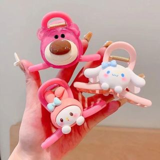 Màu Kẹo Vuốt Tóc Kẹp Dành Cho Trẻ Em Bé Gái Gấu Dễ Thương Thỏ Thiết Kế Động Vật