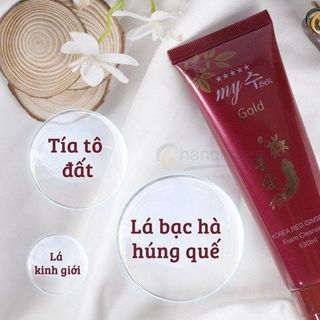 Sữa rửa mặt nhân sâm hàn Quốc My GOLD sâm đỏ Red Ginseng 130ml 🌿