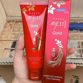 Sữa rửa mặt nhân sâm hàn Quốc My GOLD sâm đỏ Red Ginseng 130ml 🌿