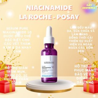 Serum La Roche-Posay B3/B5/C10/Pure Niacinamide 10 & Effaclar Chứa các thành phần thiết yếu, cung cấp đủ ẩm cho da, nuôi dưỡng da chắc khoẻ.