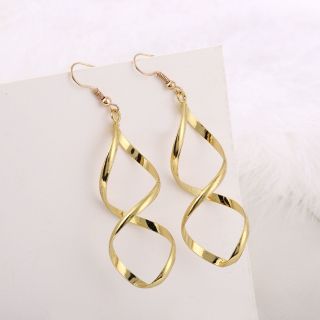 Bông tai dài xoắn ốc thời trang dành cho nữ