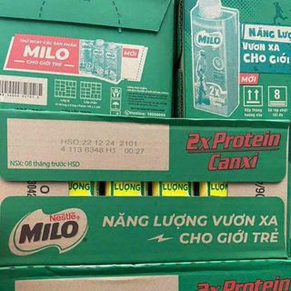 SỮA MILO NẮP VẶN chuyên sỉ. giá sỉ tốt,, THÙNG 24 CHAI 210ML