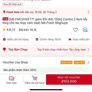 Veet Tẩy Lông 50g