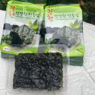 Set 9 gói Rong Biển Lá Kim Ăn Liền Hàn Quốc GWANGCHEON MISO NATURAL