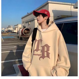 ÁO HOODIE NAM NỮ CÓ NÓN TRÒNG ĐẦU IN CHỮ TB FORM RỘNG -HTM FASHION giá sỉ