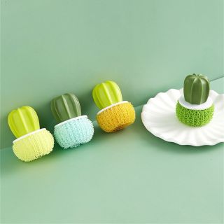 Bàn chải nồi NEONY, Công cụ làm sạch thân thiện với môi trường hình xương rồng