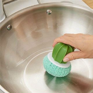 Bàn chải nồi NEONY, Công cụ làm sạch thân thiện với môi trường hình xương rồng