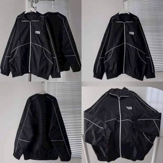 ÁO KHOÁC DÙ NAM NỮ FORM RỘNG THÊU 4LUCKY CÓ TÚI TRONG CHẤT VẢI THOÁNG MÁT -HTM FASHION