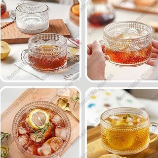 BỘ 6 LY THỦY TINH CHẤM BI 450ML