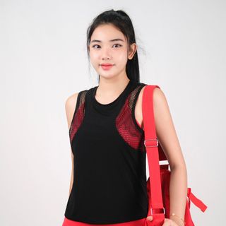 Kho xuất lô tank lưới sn mới - 3 màu size MLXL, áo thể thao nữ