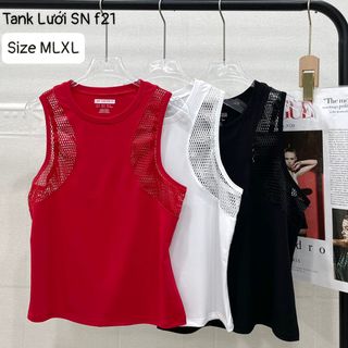 Kho xuất lô tank lưới sn mới - 3 màu size MLXL, áo thể thao nữ