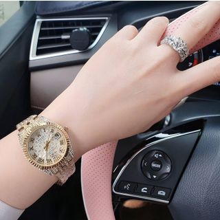 ĐỒNG HỒ NỮ THỜI TRANG RÔ LE DÂY ĐÍNH FULL HỘT NHIỀU MÀU 4