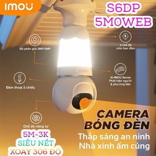 Camera Bóng Đèn IPC-S6DP-5M0WEB-E27 2K 5MP iMOU Bulb Cam WiFi Xoay 360 độ giá sỉ