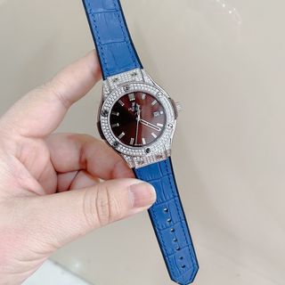 ĐỒNG HỒ NỮ HUBLOT SIZE 34MM MÁY PIN CHUẨN NHẬT KÍNH SHAPHIA FULL THÉP