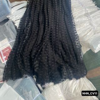 CHÂN VÁY DÀI HOẠ TIẾT LƯớI BI CÓ LÓT TRONG - LÊ PHƯƠNG BOUTIQUE