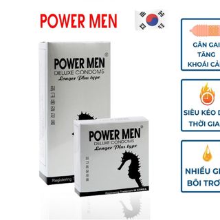 Bao cao su kéo dài thời gian Power Men Longer Plus gân gai
