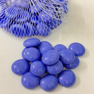 Sỏi thuỷ tinh trang trí hồ cá tròn dẹt nhỏ