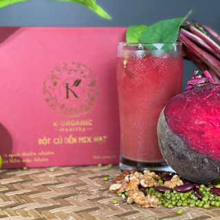 Bột Củ Dền Mix Hạt - Hỗ trợ thanh nhiệt, giải độc cơ thể, bổ sung sắt và tái tạo tế bào máu. (Hộp 20 gói, mỗi gói 3g)