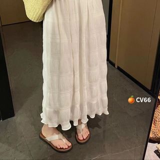 CHÂN VÁY DÀI XỐP PHỒNG NHĂN DÀI 70CM - LÊ PHƯƠNG BOUTIQUE