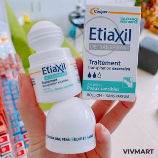 LĂN KHỬ MÙI ĐẶC TRỊ HÔI NÁCH ETIAXIL MÀU XANH CHO DA NHẠY CẢM 15M.