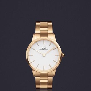 ĐỒNG HỒ NAM NỮ CAO CẤP D.W ICONIC DÂY THÉP HỒNG MẶT TRẮNG KÈM TEM BẢO HÀNH ĐIỆN TỬ 2