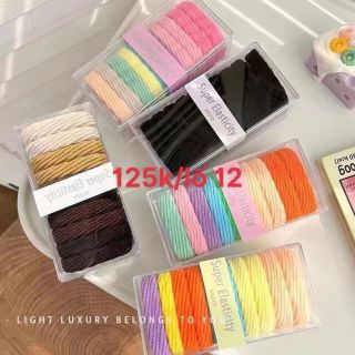 Thun cột tóc lớn hộp 10 dây(lố 12)