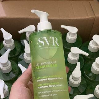 Sữa rửa mặt SVR Sebiaclear Gel Moussant (màu xanh lá) Chai 400ml