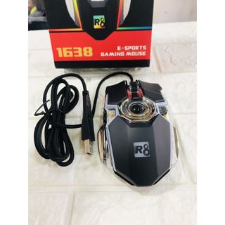 CHUỘT MÁY TÍNH CÓ DÂY, ĐÈN LED RGB, CHUỘT GAMING R8 - HGS