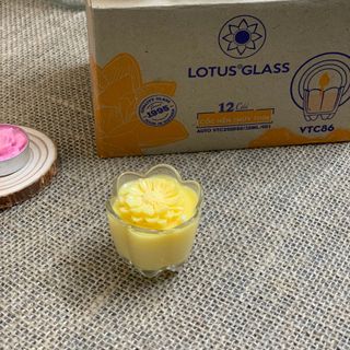 Nến bơ Organic Hoa mai màu vàng hộp 12 ly giá sỉ - giá bán buôn - Tuệ Đăng
