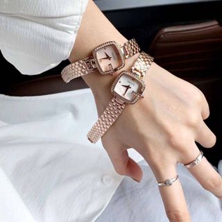 ĐỒNG HỒ NỮ THỜI TRANG GU CII MẶT VUÔNG SIZE MINI 1