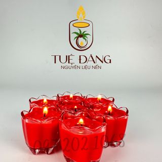 Nến bơ Organic Hoa mai màu vàng hộp 12 ly giá sỉ - giá bán buôn - Tuệ Đăng