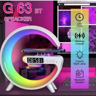 G63 Loa Thông Minh Đèn Thông Minh Máy Âm Thanh Loa Không Dây Sạc Điện Thoại & Báo ĐộngClock RGB giá sỉ